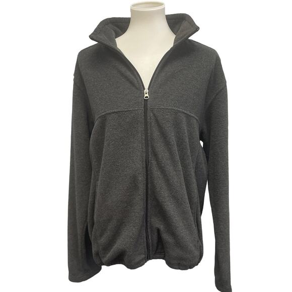 Bass Pro Shop Mens Medium Polyester Full Zip Drawstring Waist Long Sleeve Jacket - Picture 1 of 5